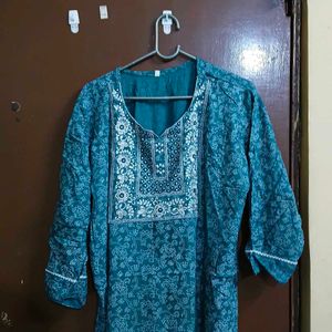 Beautiful Teal Kurta Set