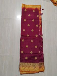 Elegant Pink Embroidered Saree