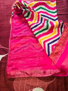 Multi color leheriya Saree