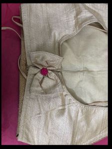 VERSATILE CREAM GOLD HAND WORK BLOUSE