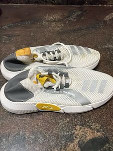 Stylish White & Grey Sneakers