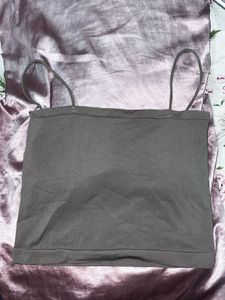 Simple Spaghetti padded Strap Tank Top