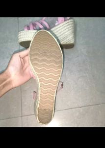 swap Pink Wedge Sandals