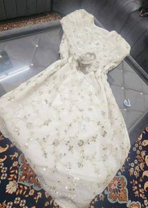 White Dress Sequence 2piece Dreas