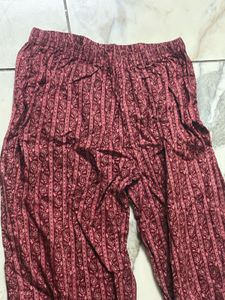 Maroon Floral Kurta Set