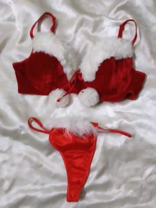 Festive Red Bra