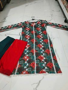 Beautiful Printed Kurta Set with Dupatta