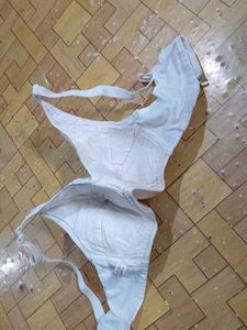 White Cotton Brand New Bra