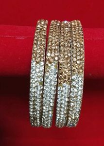 Sparkling Rhinestone Bangles Set