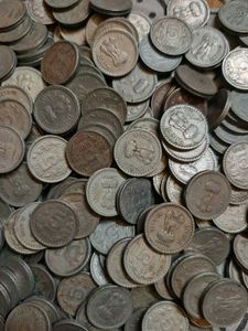 5rs Coin Lot Copper Nickel 50 Piece