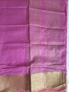 Baby Pink Mix Cotton Saree