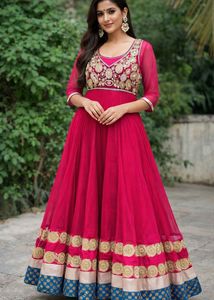 SALE!!! Pink Anarkali Suit with Embellished