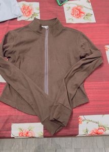 brown gym ware woman