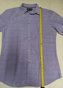 Men's Purple Checkered Long Sleeve Shirt