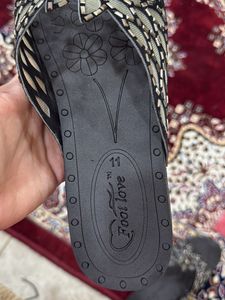 Floral Beaded Slides