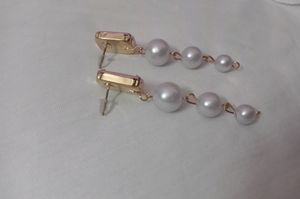 Elegant Pink Gem &amp; Pearl Drop Earrings