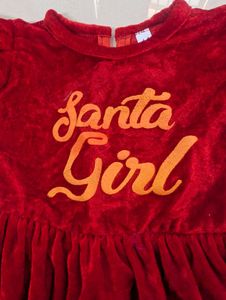 Toddler Santa Girl Christmas Dress