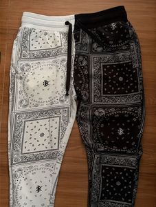 Split Bandana Print Joggers