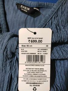 Shein Twist Front V-Neck Top