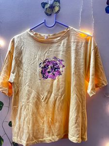 Cute Yellow Graphic Tee