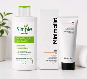 Simple Hydrating Light Moisturiser & Minimalist Su