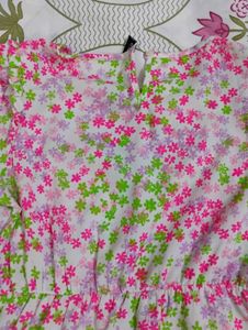 Floral Print Tiered Dress