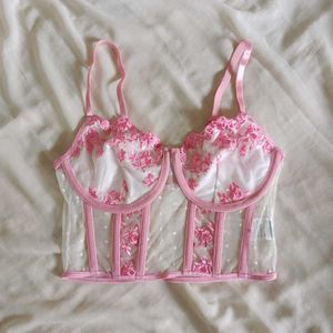 Pink Bustier/corset Top
