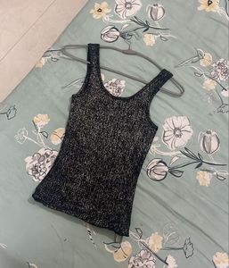 Sparkly Black Tank Top