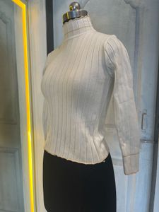 Ribbed Turtleneck Sweater