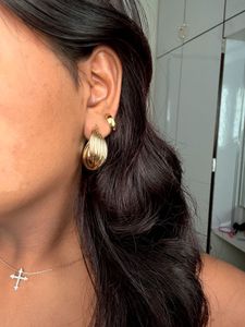 3 Pairs of Anti Tarnish Gold Hoops