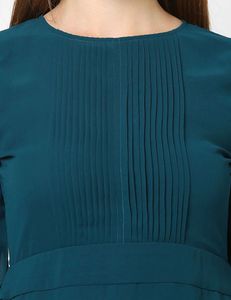Offer-Elegant Teal Midi Dress(bodycon)