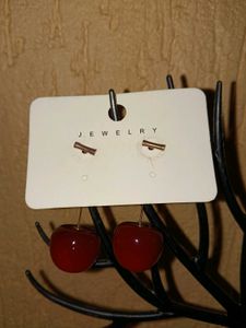 Cute Cherry Drop Earrings