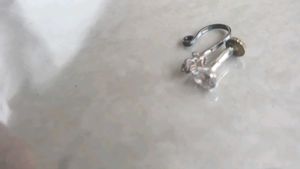 100% pure silver nose pin with free gift