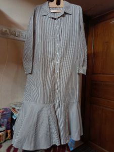 BROWN SHIRT DRESS