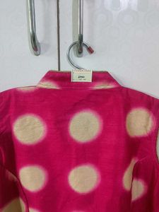 Pink Polka Dot Kurta