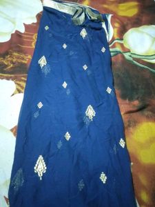 Elegant Navy Blue Dupatta