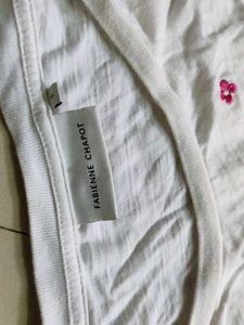 Cute Embroidered White T-Shirt
