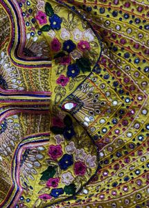 Embroidered Yellow Lehenga Choli