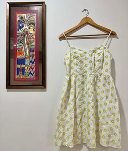 Cute White Hakoba Cotton Sundress