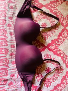 Plum Strapless Padded Bran(never used )