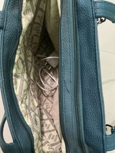 Stylish Teal Quilted Tote Bag