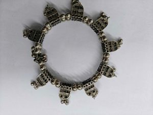 Boho Oxidised Silver Necklace