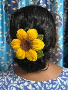 Yellow Flower Hair Clip