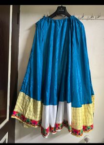 Vibrant Blue Ethnic Skirt