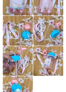 Cute Bunny Water Bottle with Strap