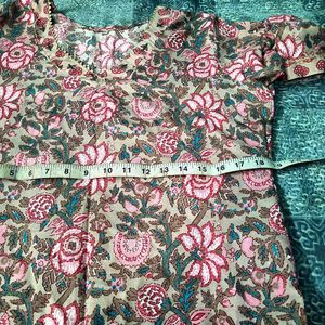Floral Print Kurta Set for Women