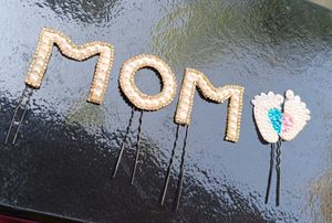 Mom Hair Pins with Cute Baby Feet Design