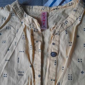 Yellow Printed shirt