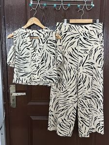 MARKS & SPENCERS Zebra Print Co-ord Set