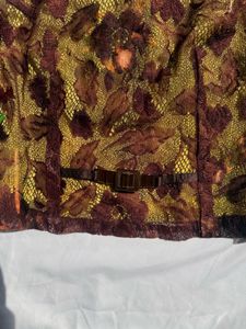 Unique Floral Print Cropped Top